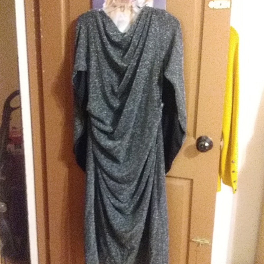 Dress. Evening. Black and Silver